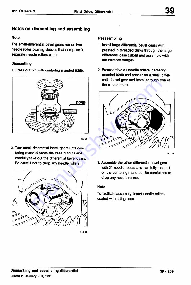 Porsche 911 - VOLUME 2 TRANSMISSION Скачать руководство пользователя страница 201