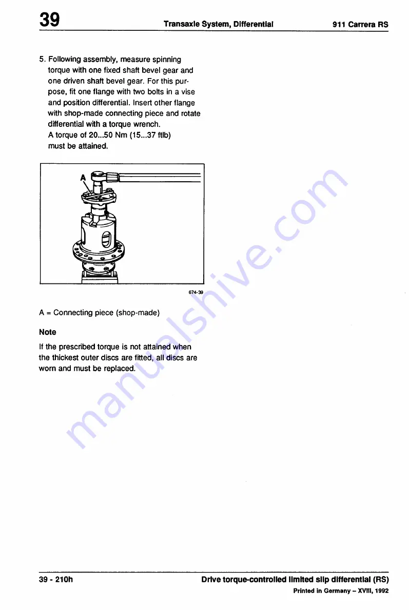 Porsche 911 - VOLUME 2 TRANSMISSION Скачать руководство пользователя страница 210