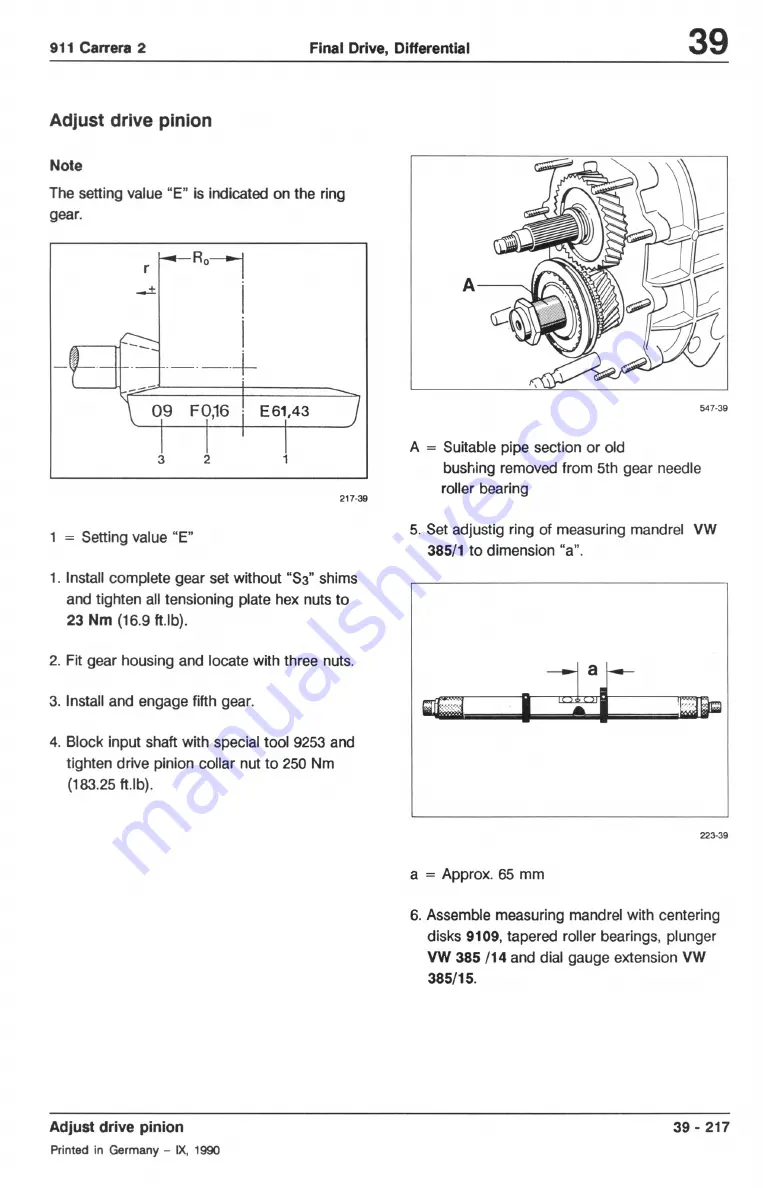 Porsche 911 - VOLUME 2 TRANSMISSION Скачать руководство пользователя страница 223