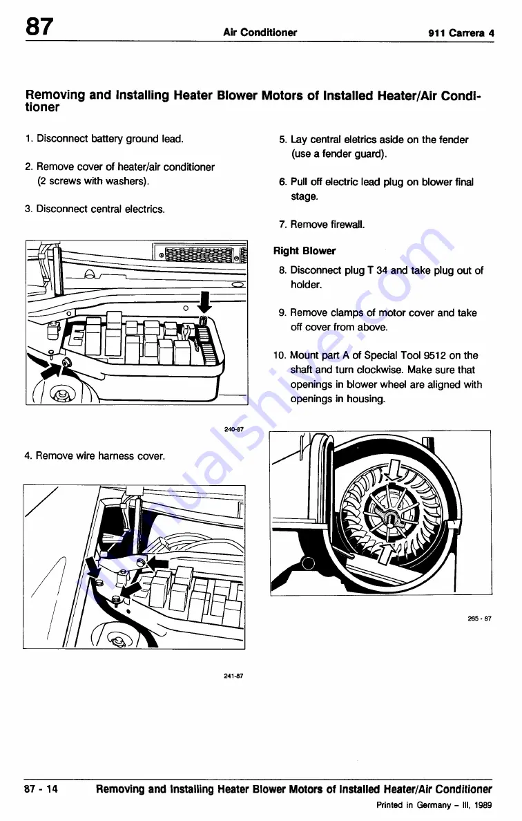 Porsche 911 - VOLUME 6 HEATING VENTILATION AIR CONDITION ELECTRICS Скачать руководство пользователя страница 17