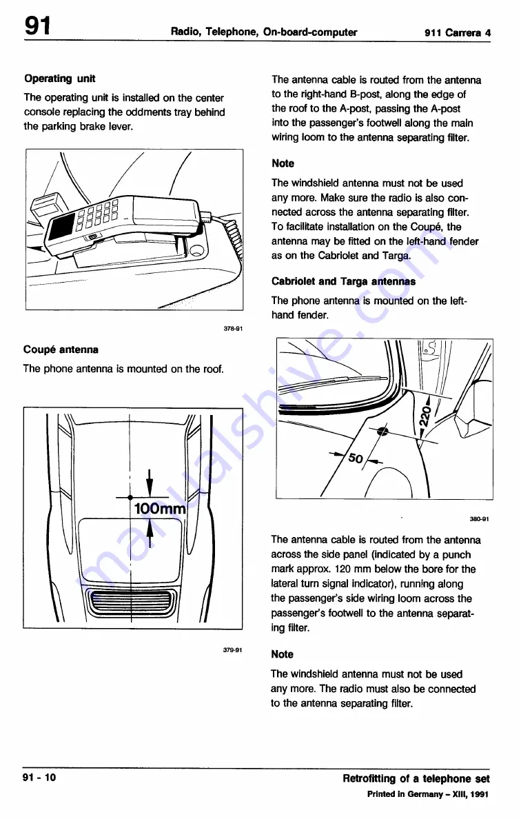 Porsche 911 - VOLUME 6 HEATING VENTILATION AIR CONDITION ELECTRICS Manual Download Page 50