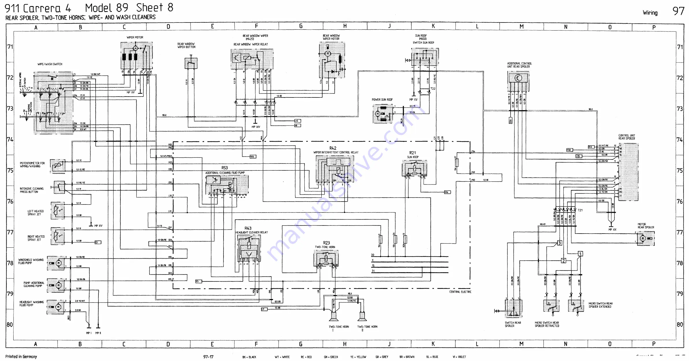 Porsche 911 - VOLUME 7 ELECTRICS WIRING DIAGRAMS Скачать руководство пользователя страница 19