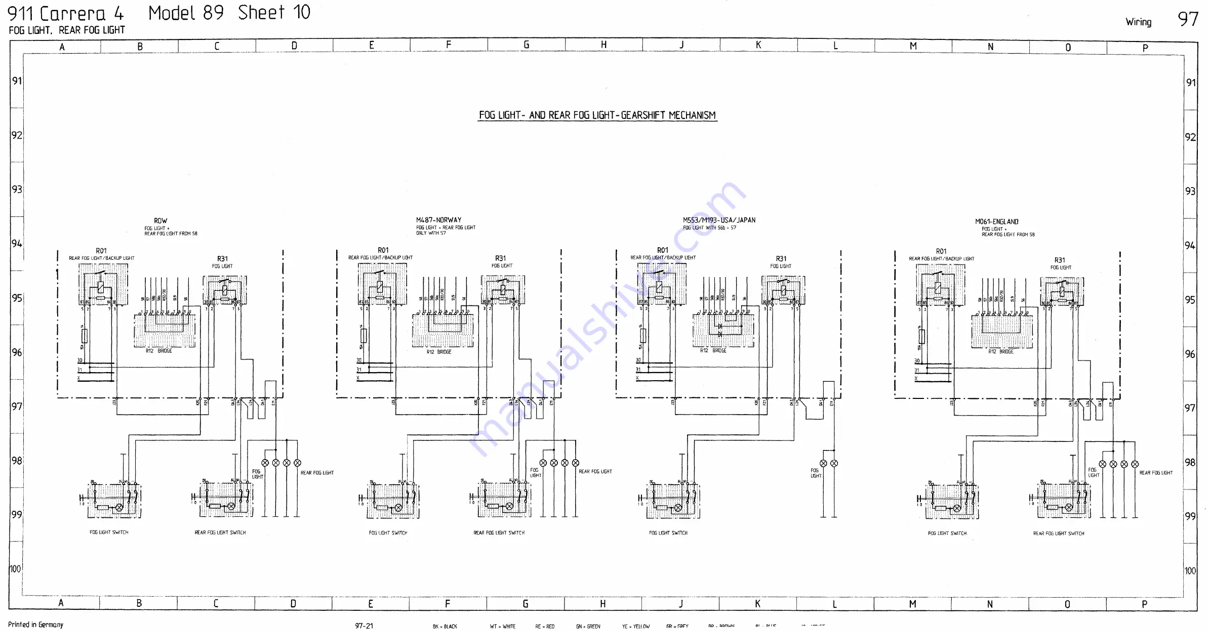 Porsche 911 - VOLUME 7 ELECTRICS WIRING DIAGRAMS Workshop Manual Download Page 21