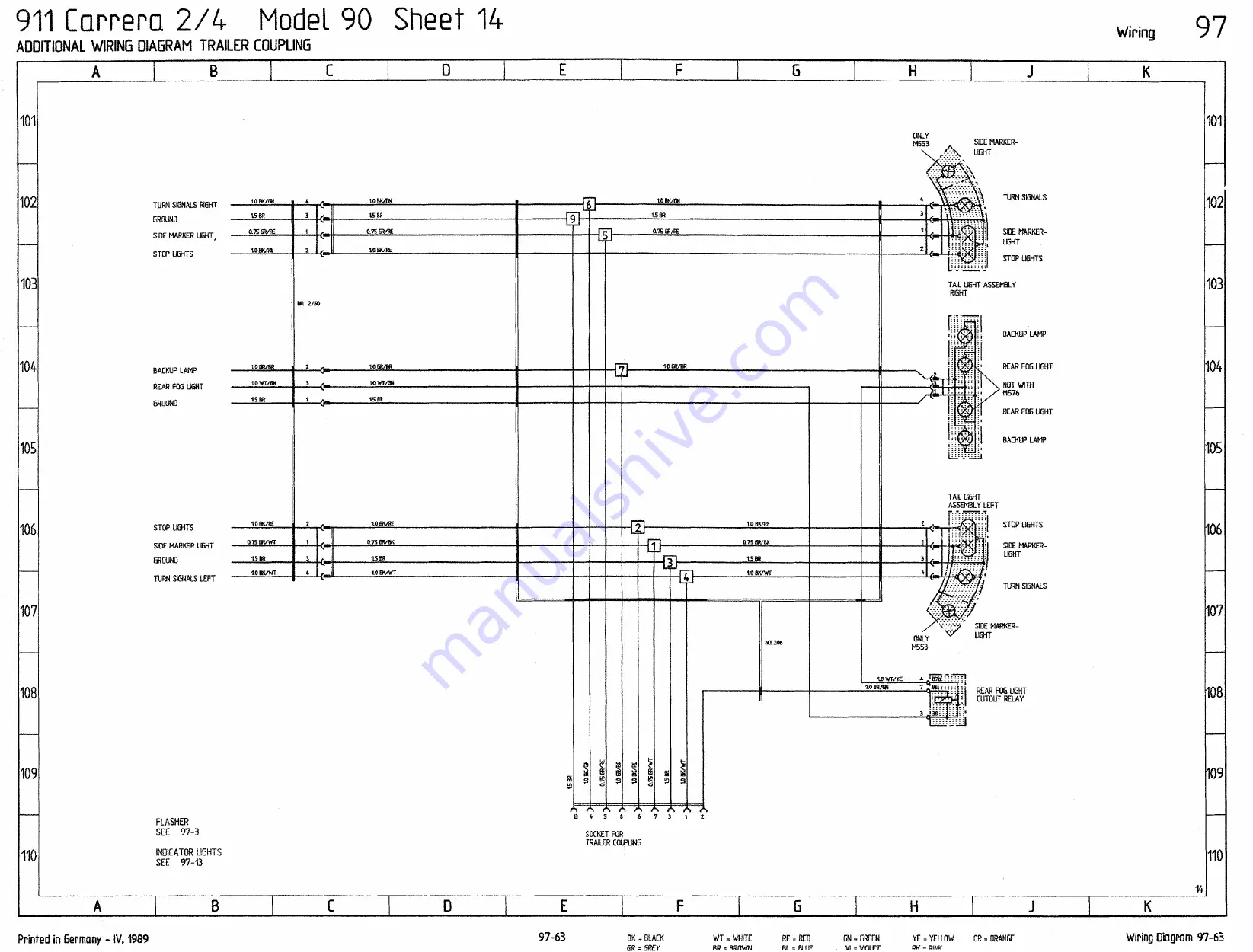 Porsche 911 - VOLUME 7 ELECTRICS WIRING DIAGRAMS Скачать руководство пользователя страница 43