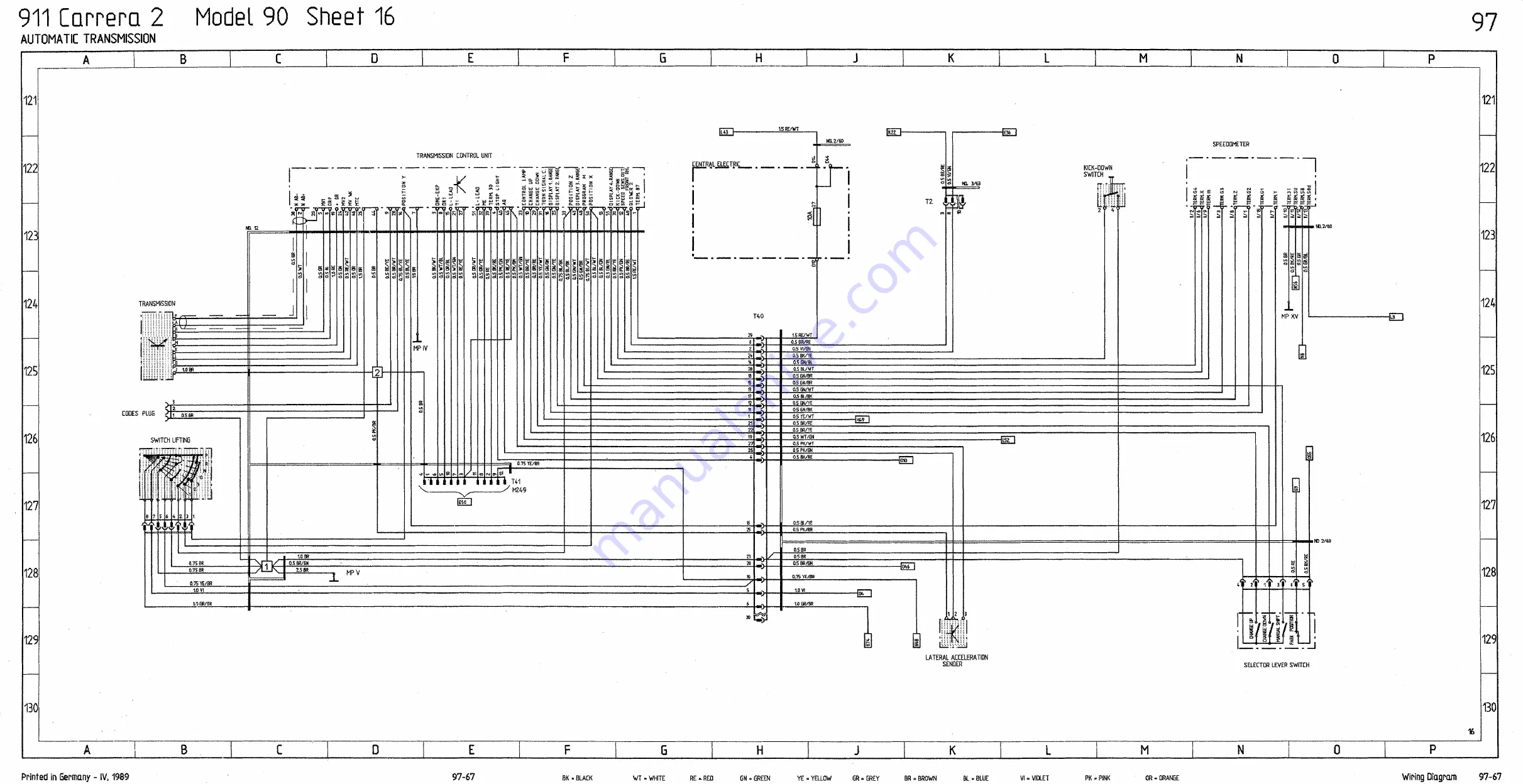 Porsche 911 - VOLUME 7 ELECTRICS WIRING DIAGRAMS Скачать руководство пользователя страница 45