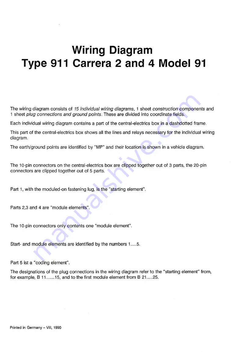 Porsche 911 - VOLUME 7 ELECTRICS WIRING DIAGRAMS Скачать руководство пользователя страница 47