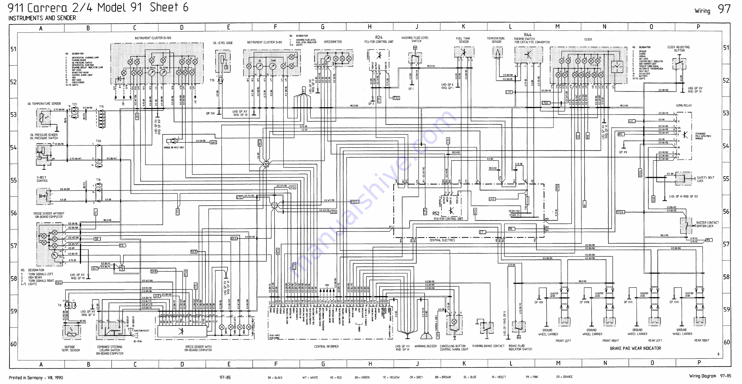 Porsche 911 - VOLUME 7 ELECTRICS WIRING DIAGRAMS Workshop Manual Download Page 55