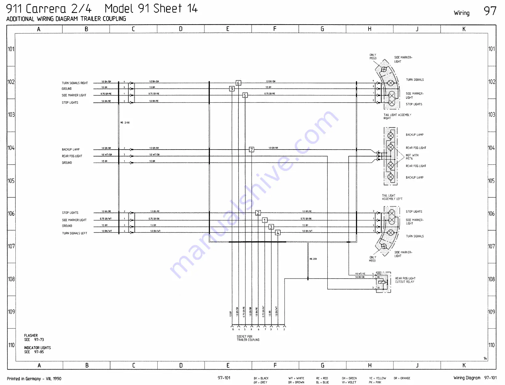 Porsche 911 - VOLUME 7 ELECTRICS WIRING DIAGRAMS Скачать руководство пользователя страница 63