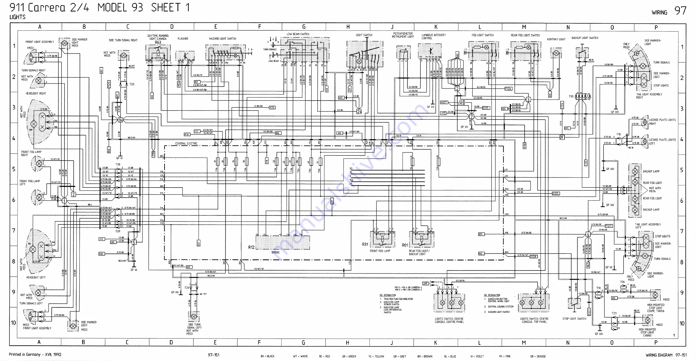 Porsche 911 - VOLUME 7 ELECTRICS WIRING DIAGRAMS Скачать руководство пользователя страница 91