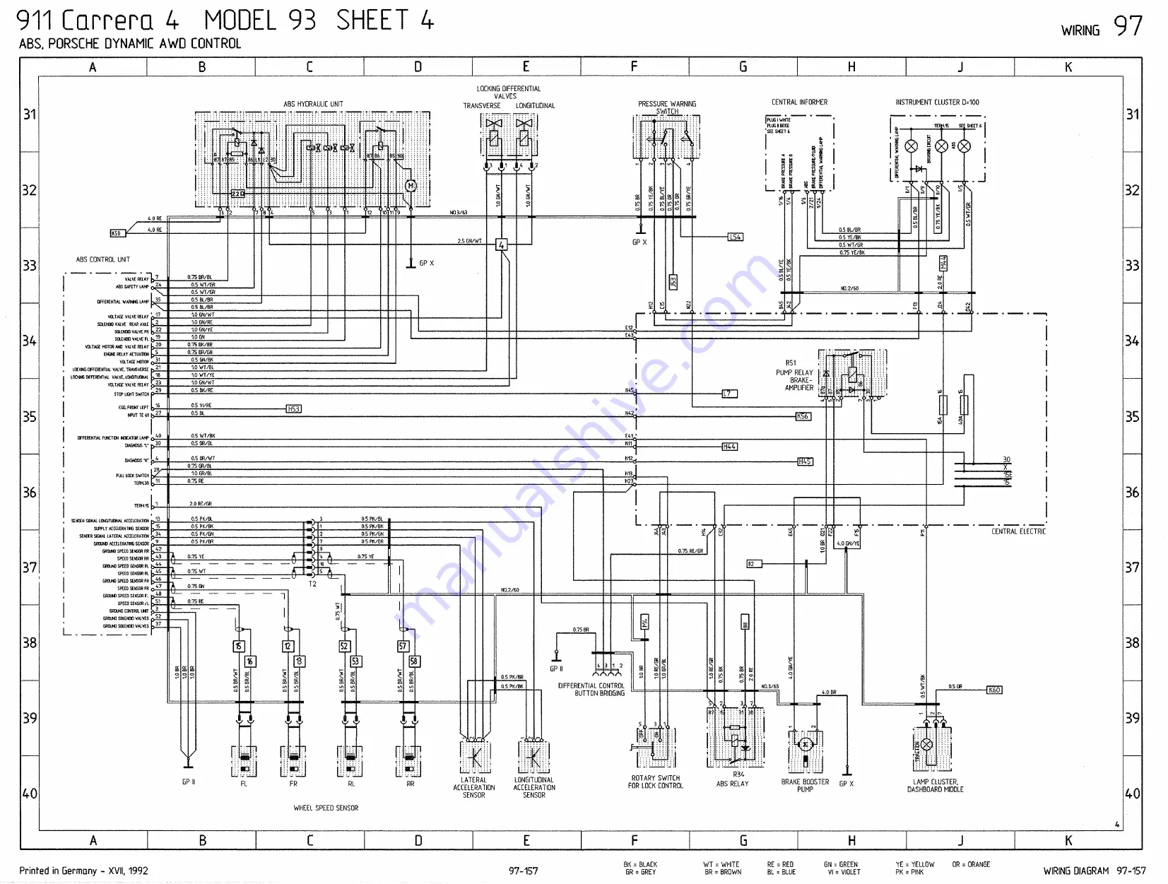 Porsche 911 - VOLUME 7 ELECTRICS WIRING DIAGRAMS Workshop Manual Download Page 94