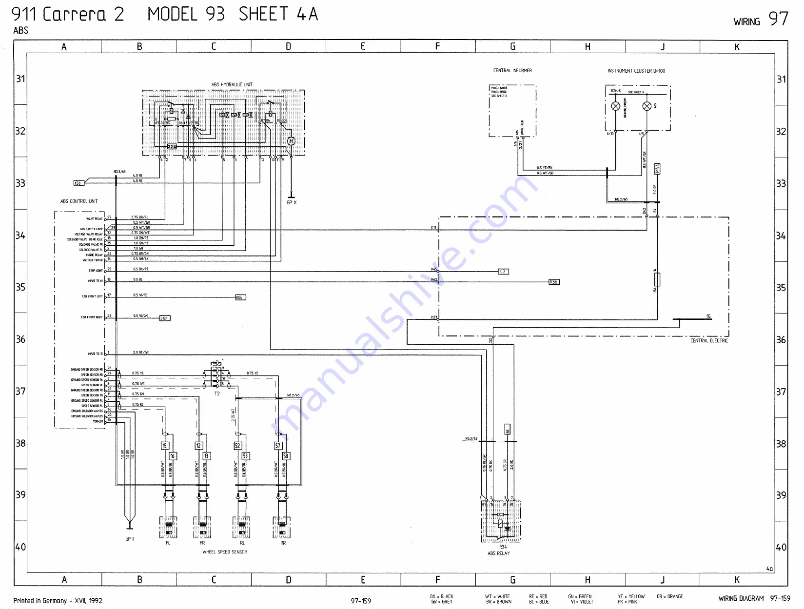 Porsche 911 - VOLUME 7 ELECTRICS WIRING DIAGRAMS Workshop Manual Download Page 95