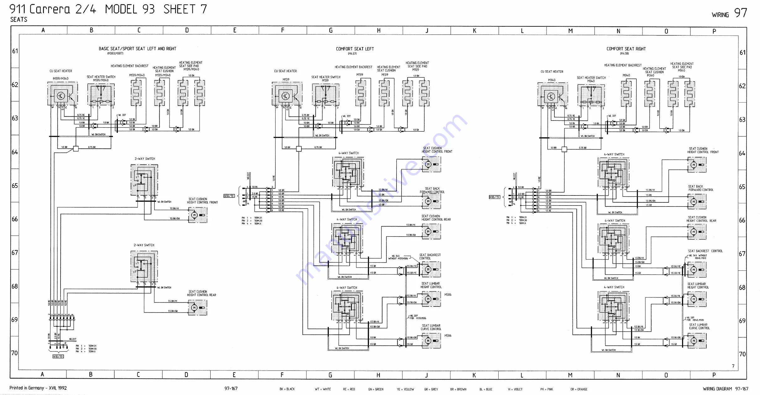 Porsche 911 - VOLUME 7 ELECTRICS WIRING DIAGRAMS Workshop Manual Download Page 99