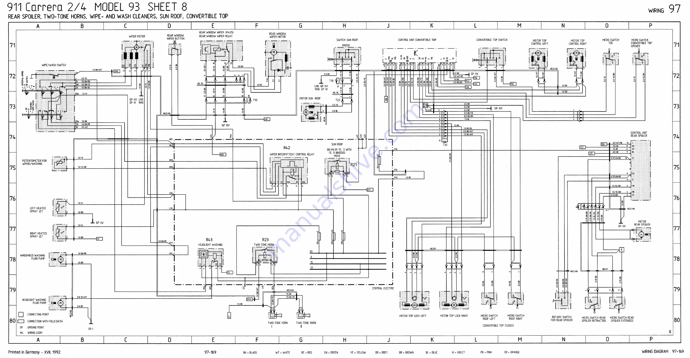 Porsche 911 - VOLUME 7 ELECTRICS WIRING DIAGRAMS Workshop Manual Download Page 100