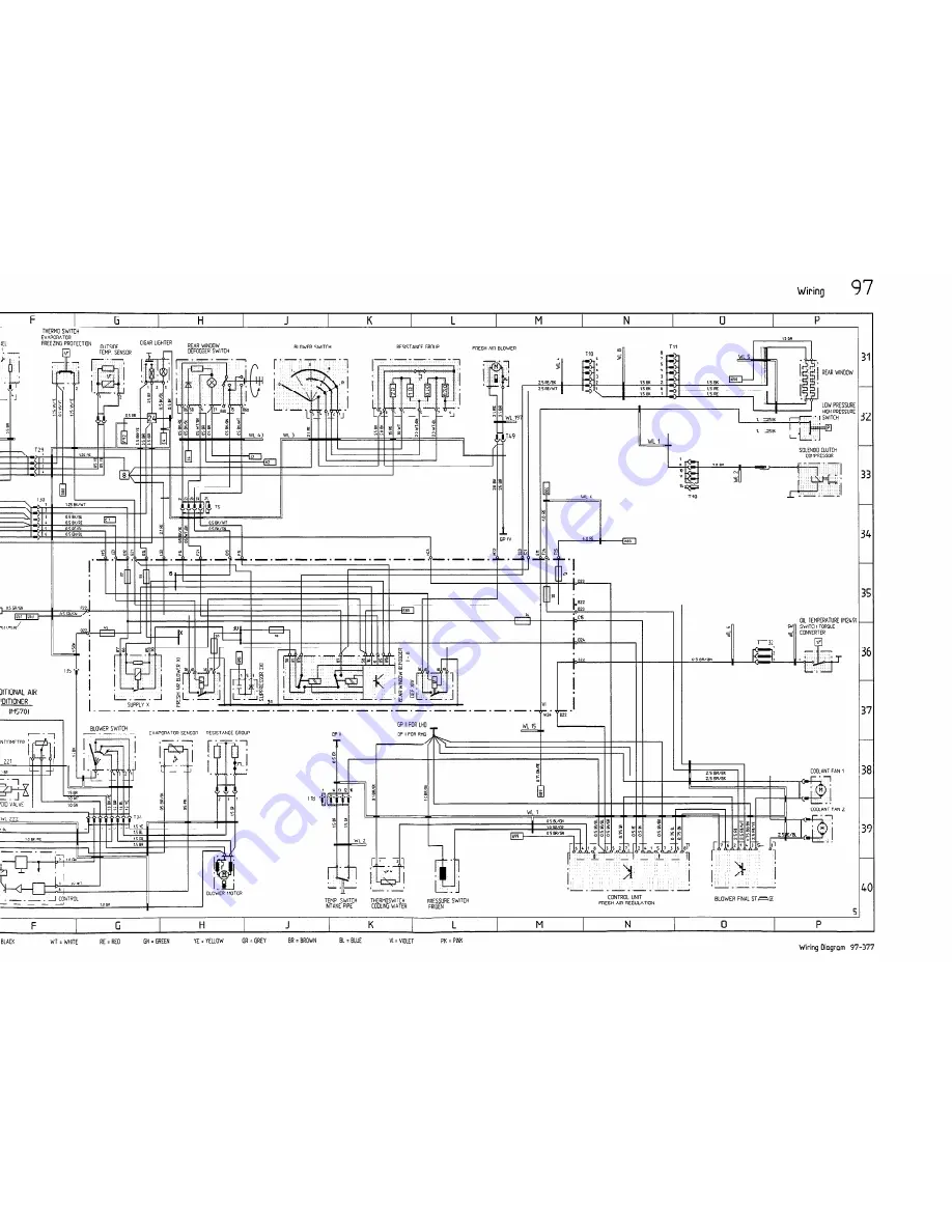 Porsche 928 GT - 1991 WIRE DIAGRAM Скачать руководство пользователя страница 12