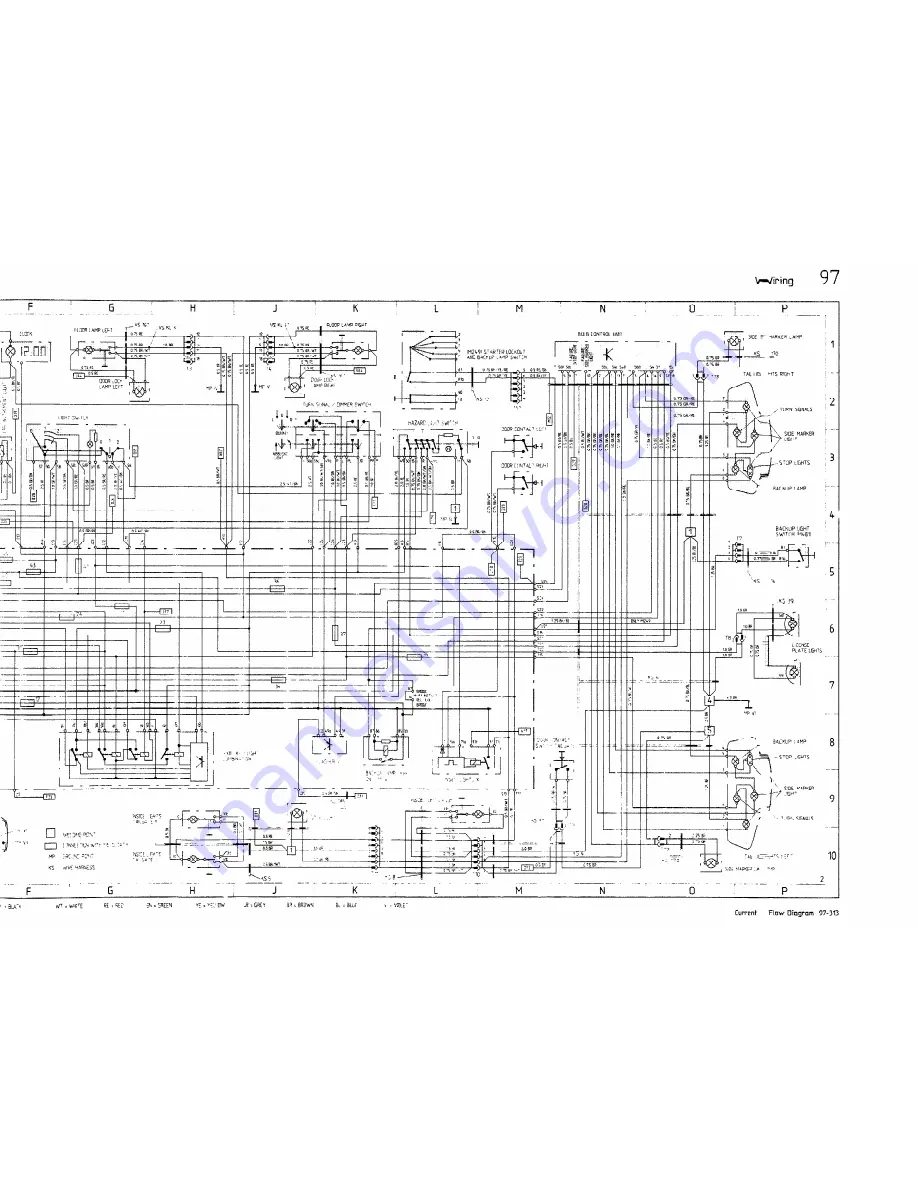 Porsche 928 S - 1987 WIRE DIAGRAM Wiring Diagram Download Page 8