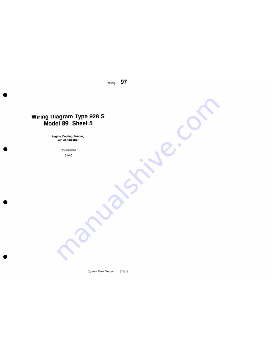 Porsche 928 S - 1987 WIRE DIAGRAM Wiring Diagram Download Page 15