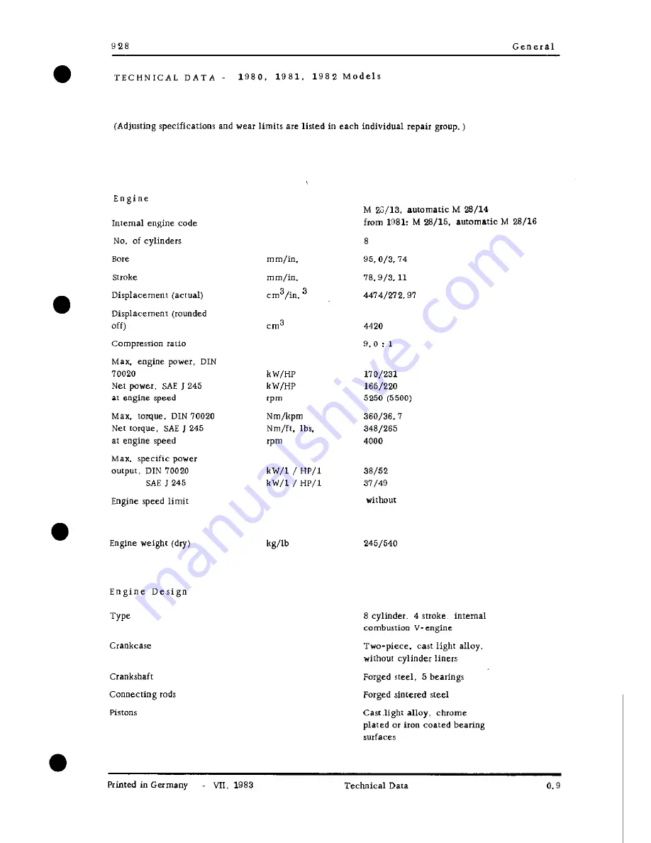 Porsche 928 - Workshop Manual Download Page 25