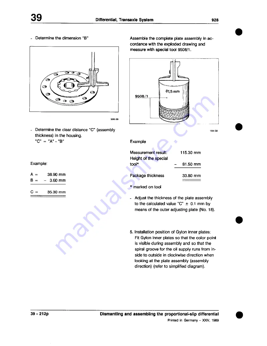 Porsche 928 - Workshop Manual Download Page 1000