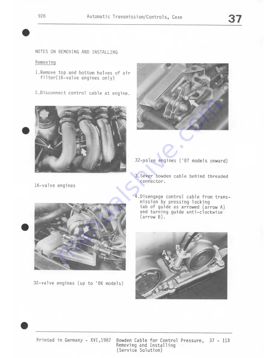 Porsche 928 - Workshop Manual Download Page 1048