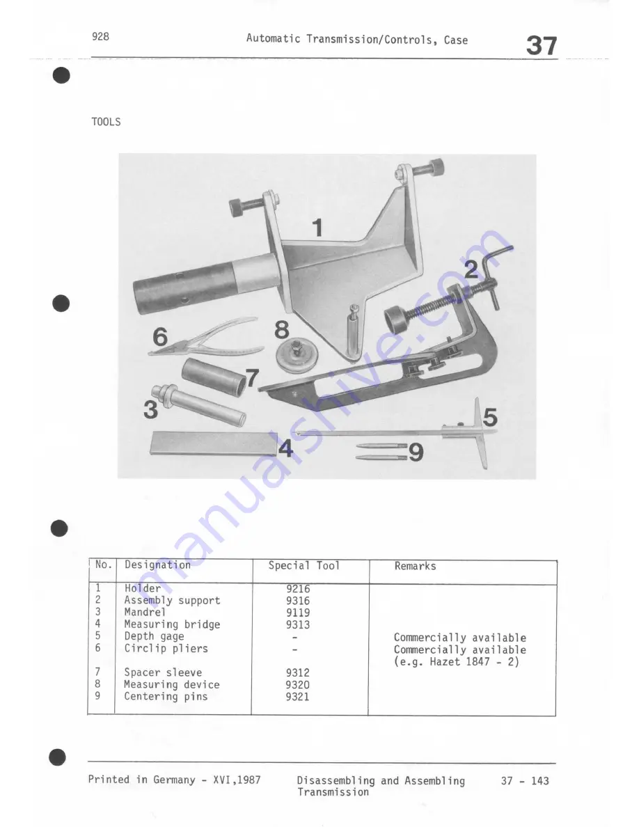 Porsche 928 - Workshop Manual Download Page 1079