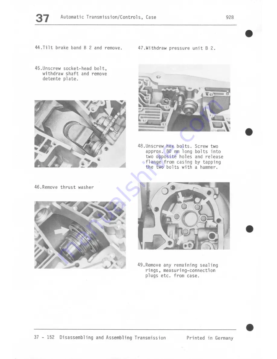 Porsche 928 - Workshop Manual Download Page 1086