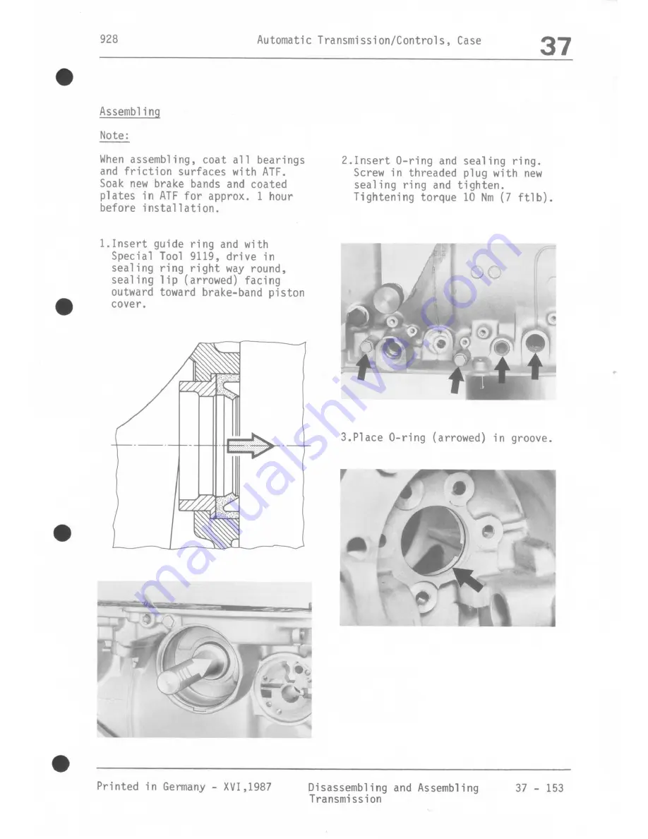 Porsche 928 - Workshop Manual Download Page 1087