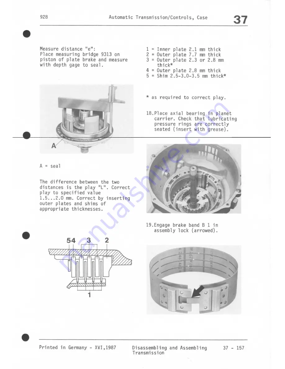 Porsche 928 - Workshop Manual Download Page 1091