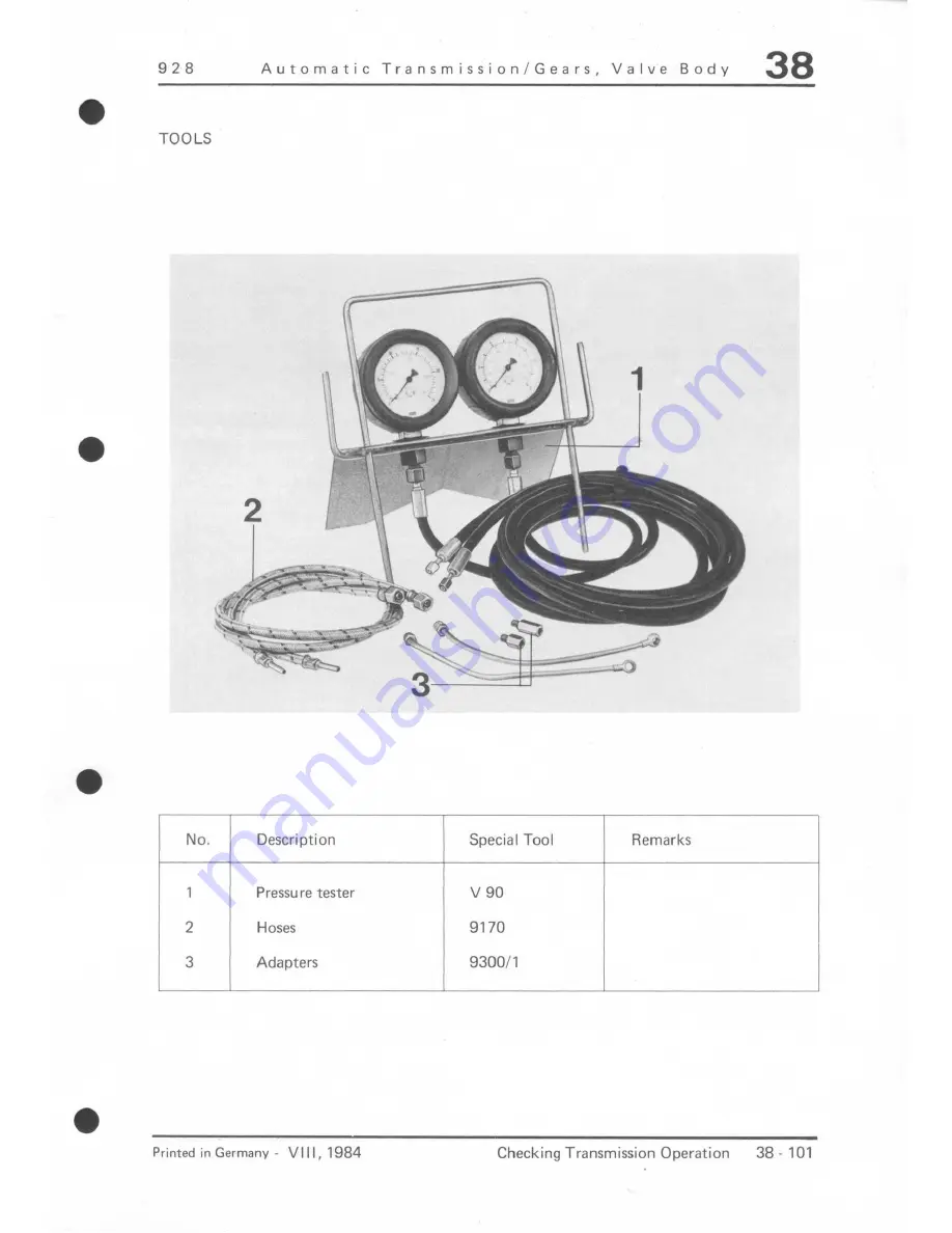 Porsche 928 - Workshop Manual Download Page 1110