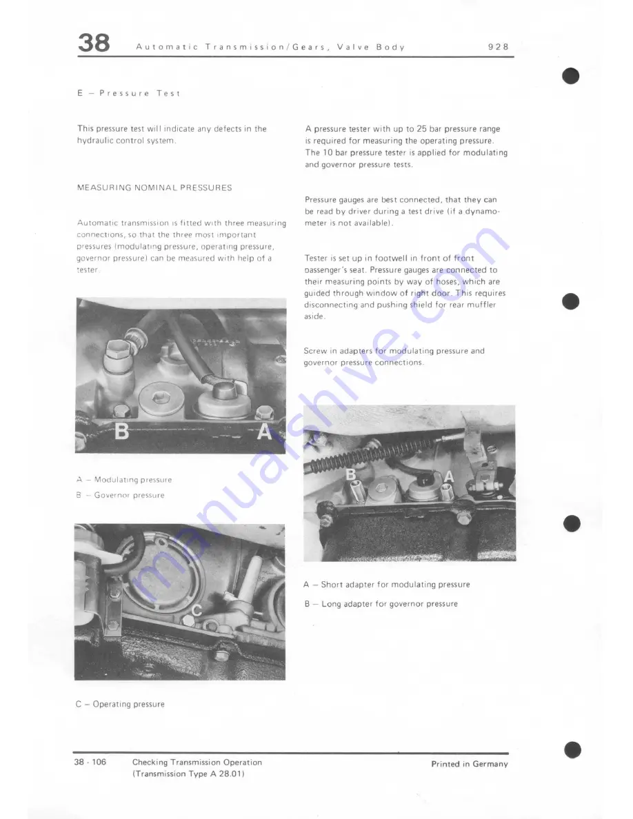 Porsche 928 - Workshop Manual Download Page 1115