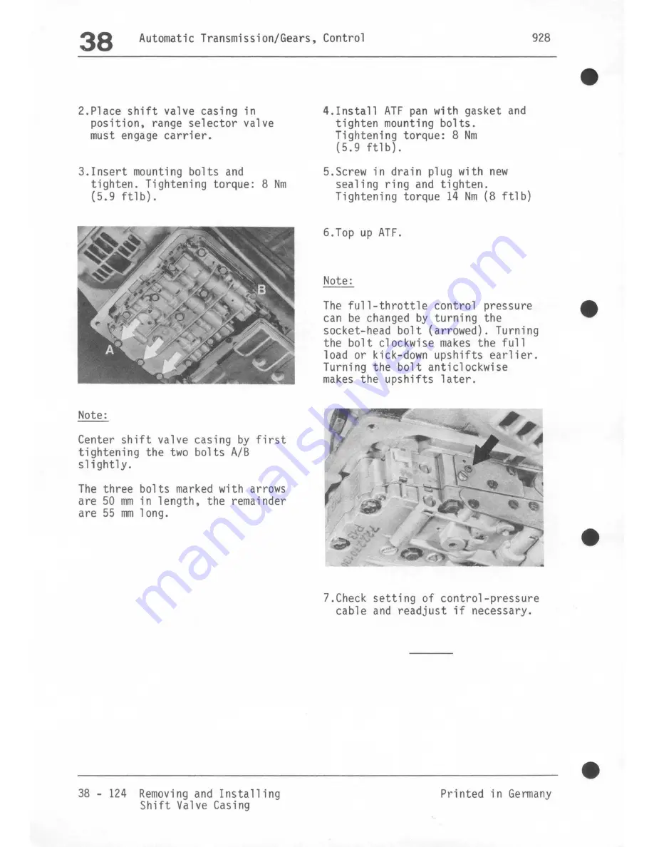 Porsche 928 - Workshop Manual Download Page 1134