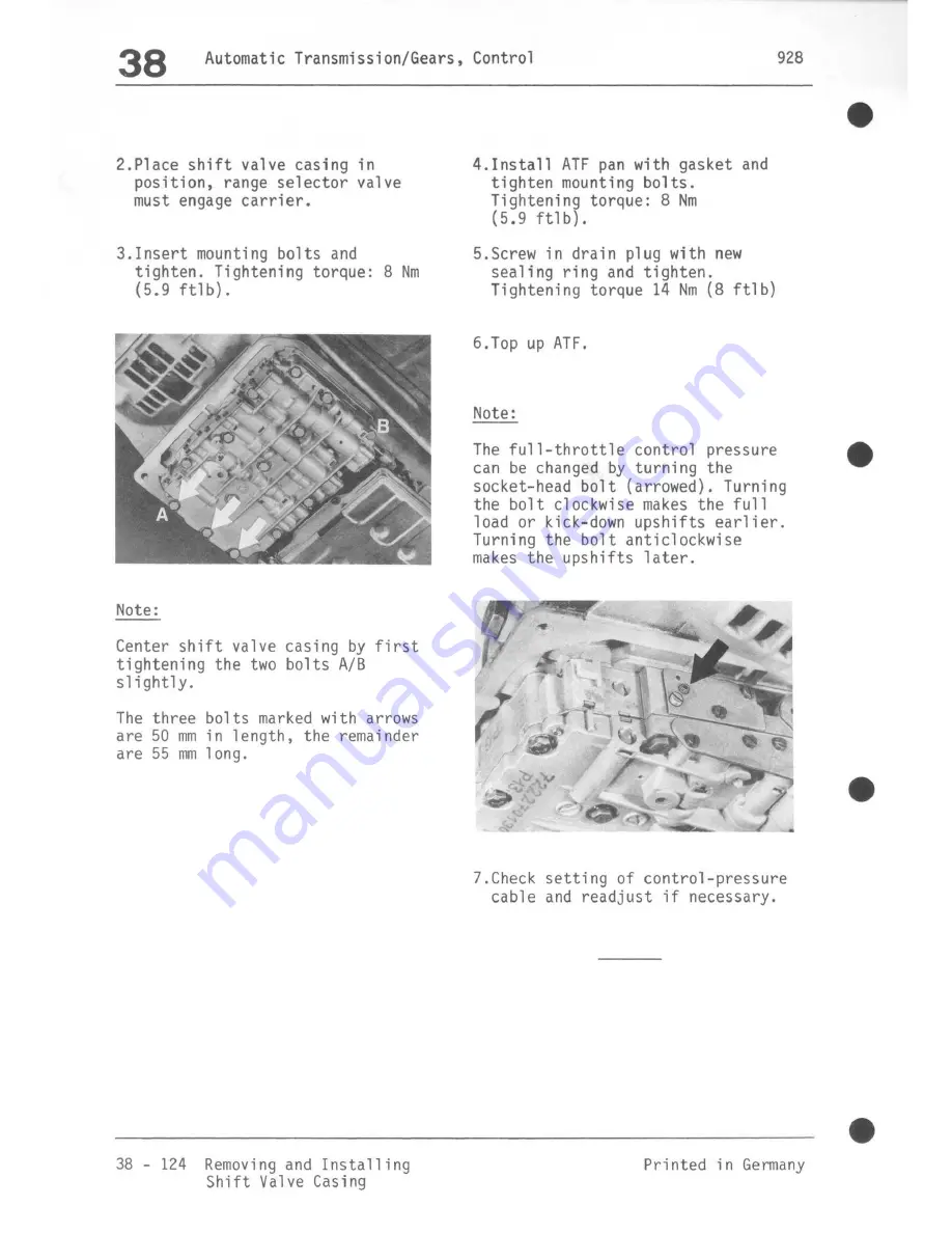 Porsche 928 - Workshop Manual Download Page 1135