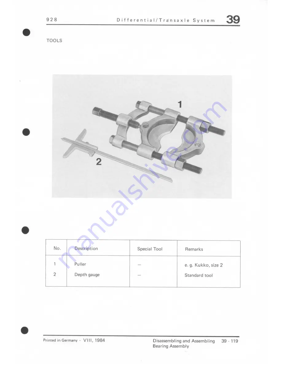 Porsche 928 - Workshop Manual Download Page 1213