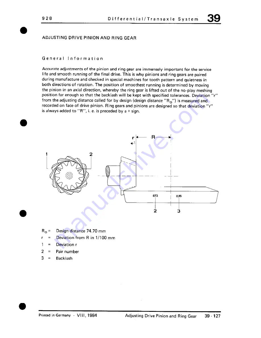 Porsche 928 - Workshop Manual Download Page 1220