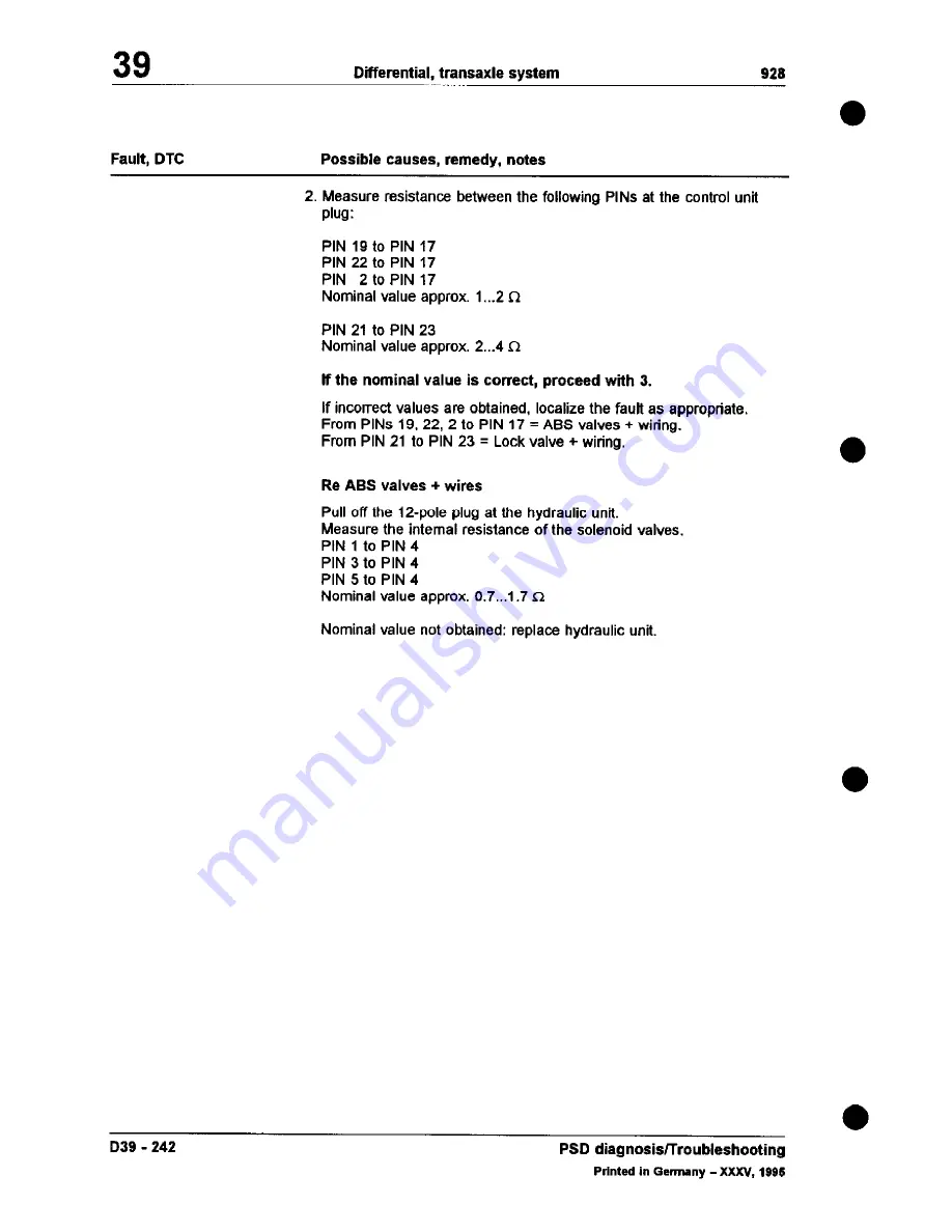 Porsche 928 - Workshop Manual Download Page 1280