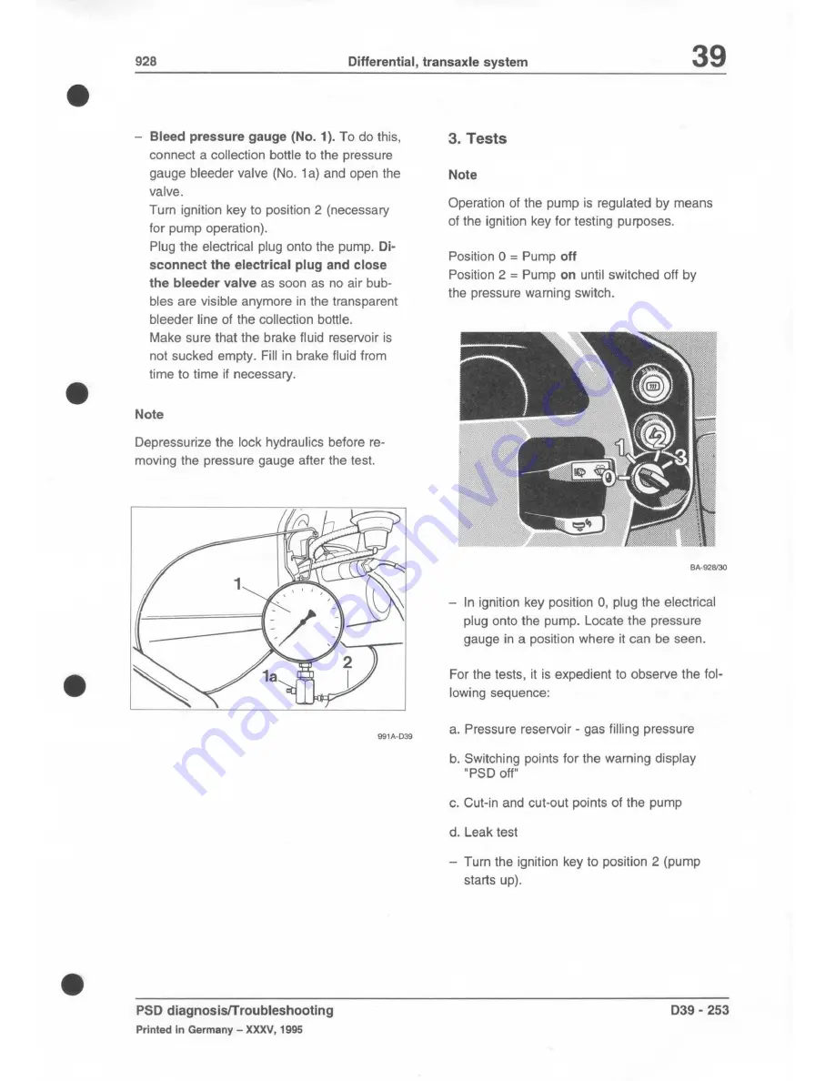 Porsche 928 - Скачать руководство пользователя страница 1290