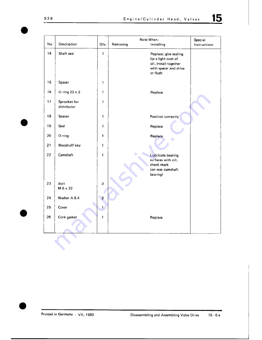 Porsche 928 - Workshop Manual Download Page 173