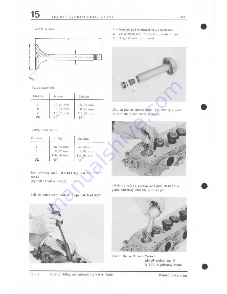 Porsche 928 - Workshop Manual Download Page 178