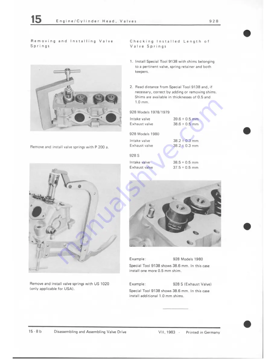 Porsche 928 - Workshop Manual Download Page 180