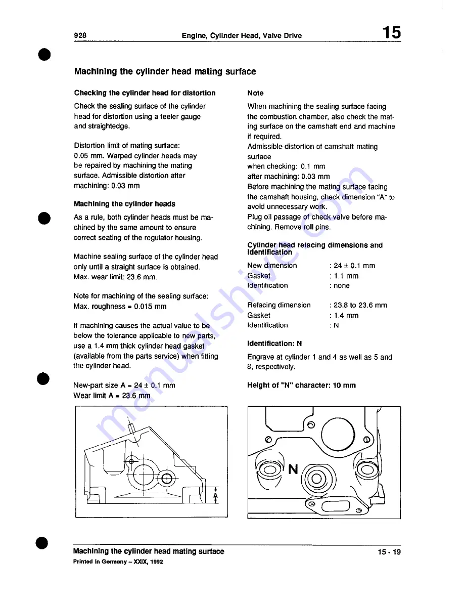 Porsche 928 - Workshop Manual Download Page 197