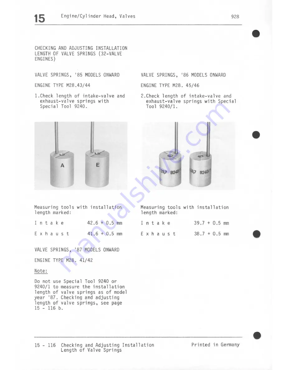 Porsche 928 - Workshop Manual Download Page 236