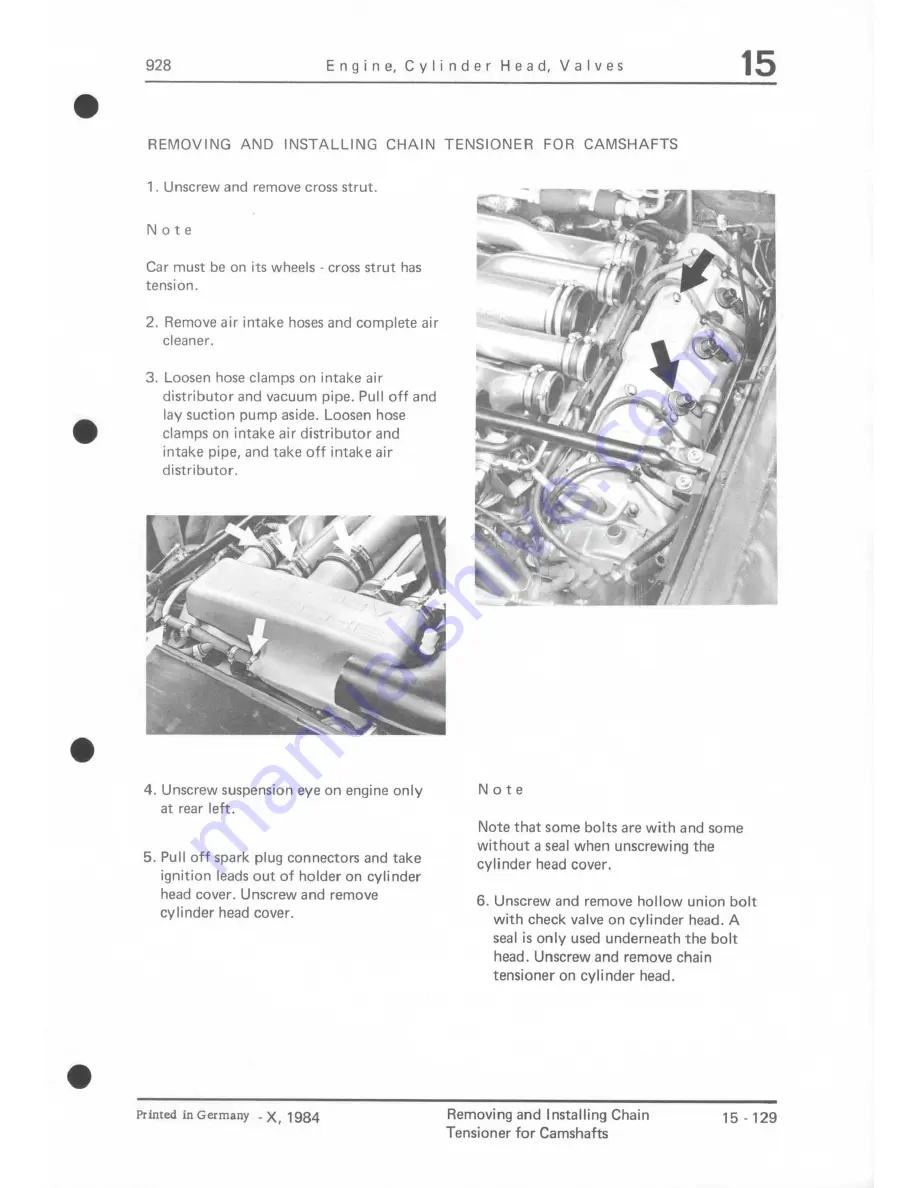 Porsche 928 - Workshop Manual Download Page 256