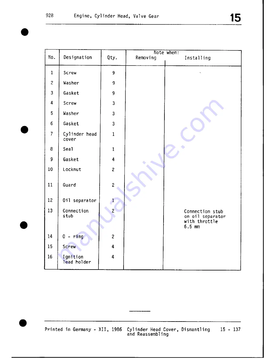 Porsche 928 - Workshop Manual Download Page 264