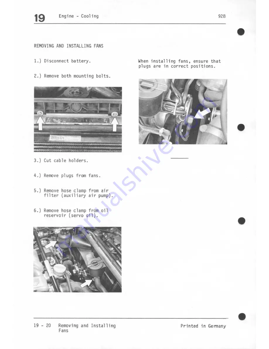 Porsche 928 - Workshop Manual Download Page 309