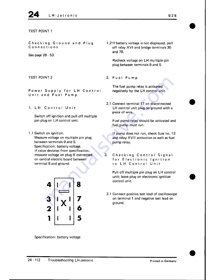 Porsche 928 - Workshop Manual Download Page 381