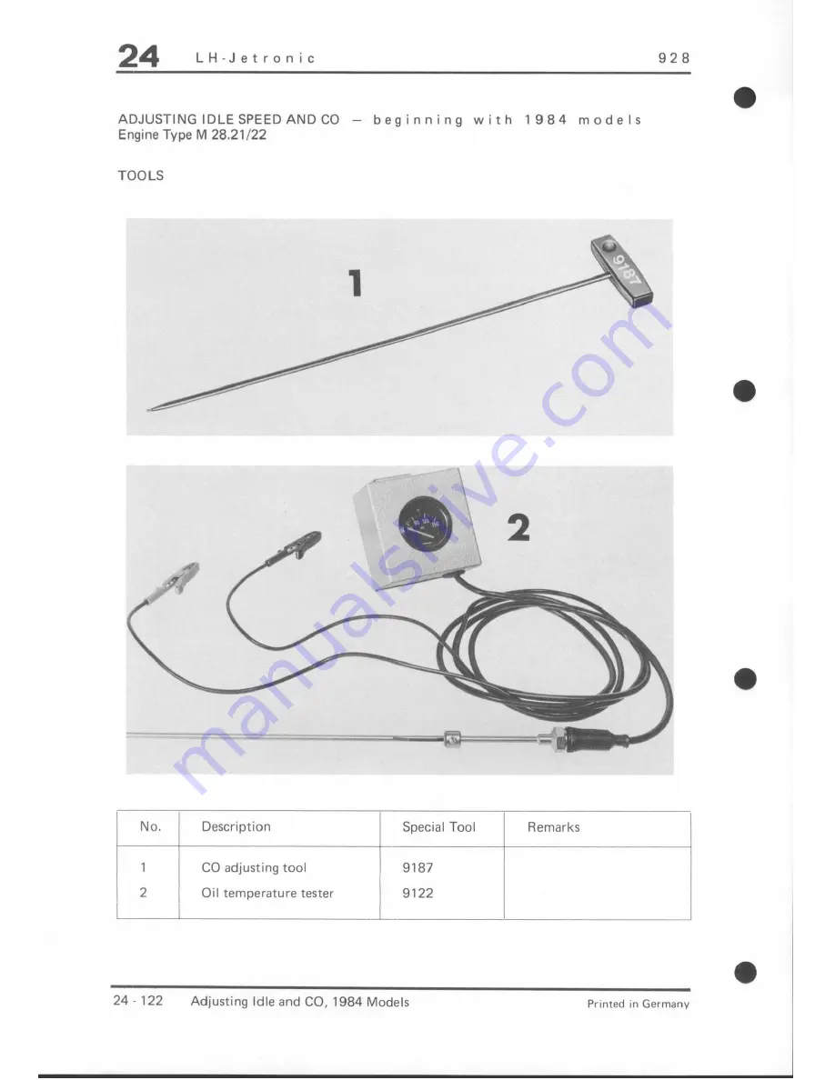 Porsche 928 - Workshop Manual Download Page 393