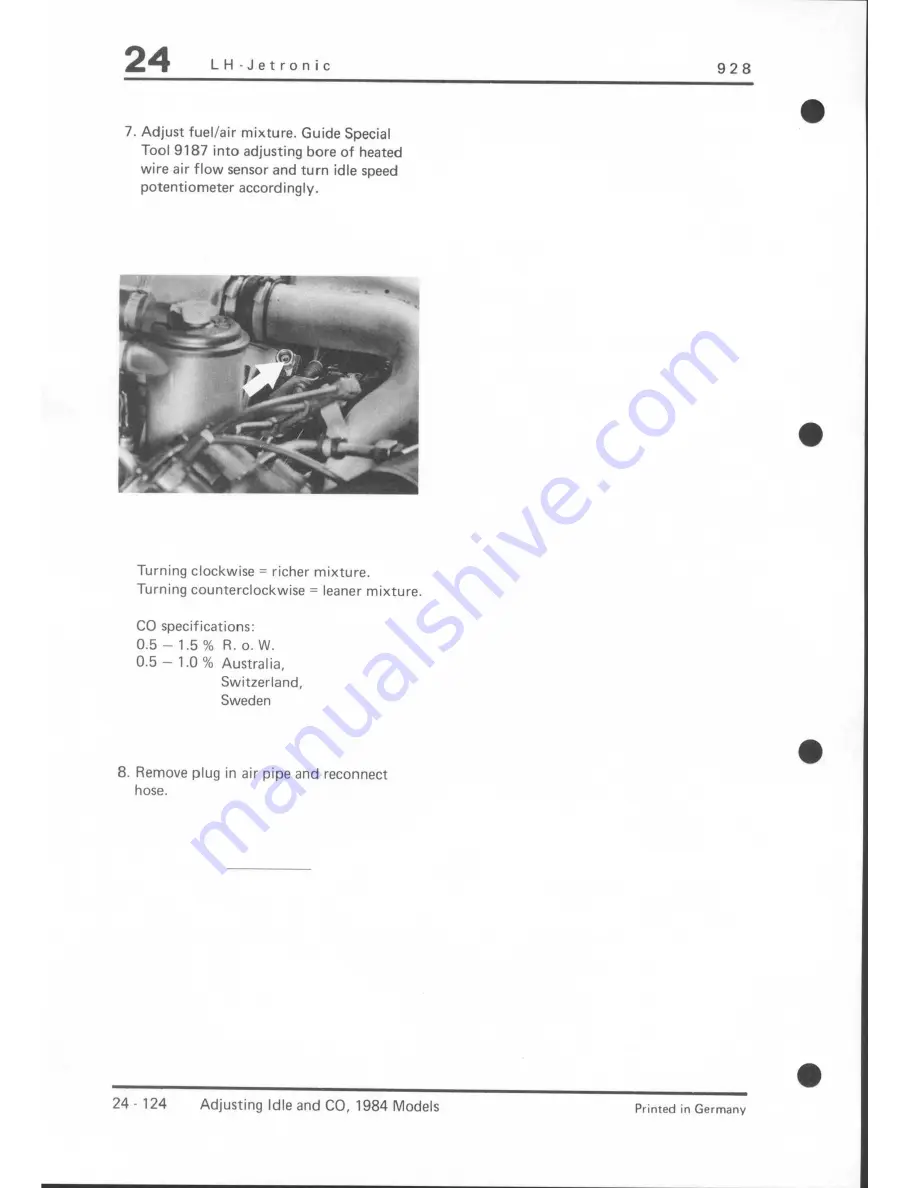 Porsche 928 - Workshop Manual Download Page 395