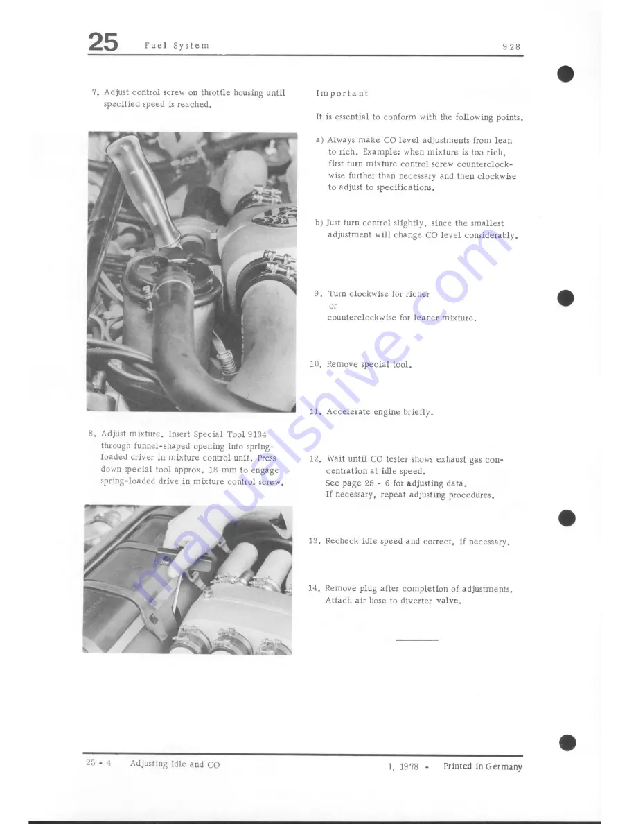 Porsche 928 - Workshop Manual Download Page 426