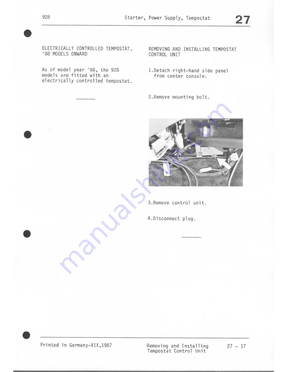 Porsche 928 - Workshop Manual Download Page 485