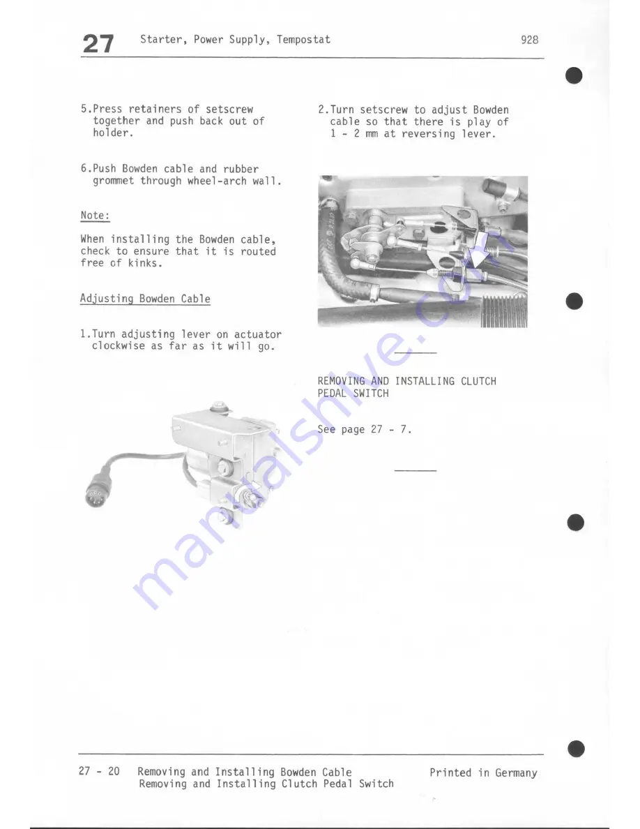 Porsche 928 - Workshop Manual Download Page 488