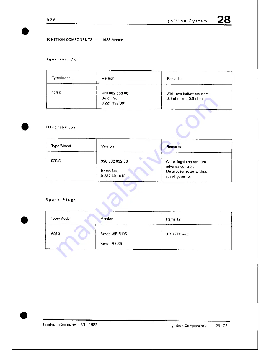 Porsche 928 - Workshop Manual Download Page 519